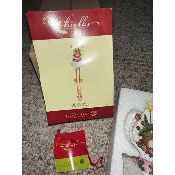 DEPT 56 Patience Brewster Krinkles BALLET CAT Ornament 9" Tall #56-37806  NEW! - Picture 2 of 3